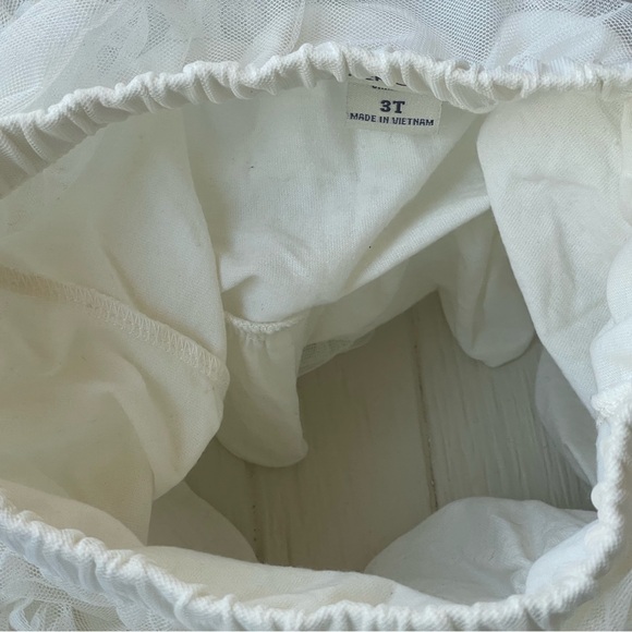 Girl's Size 3T Tulle Skirt White Cherokee - Picture 6 of 7